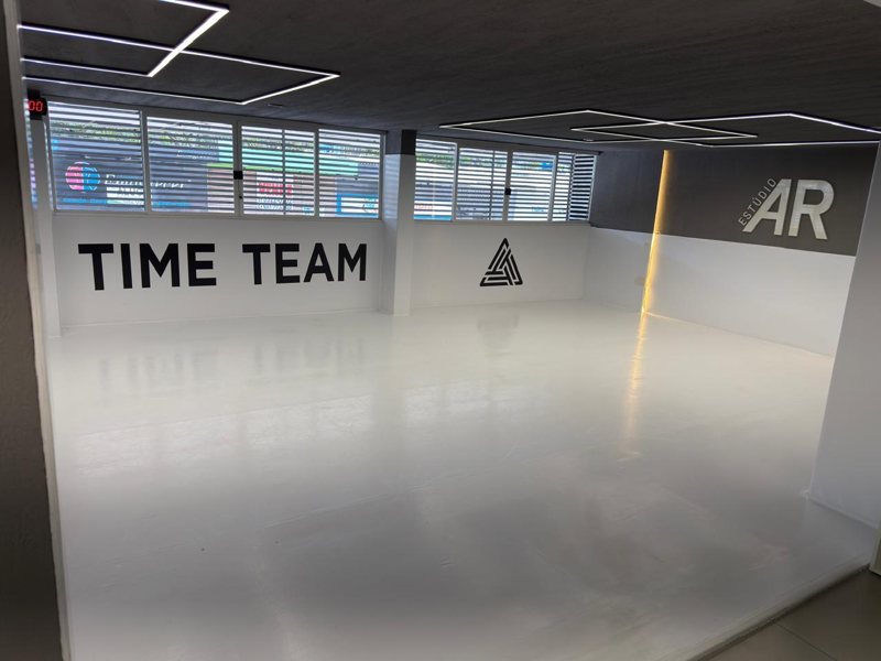 Sala de treino em grupo Time Team do Estúdio AR Asa Sul